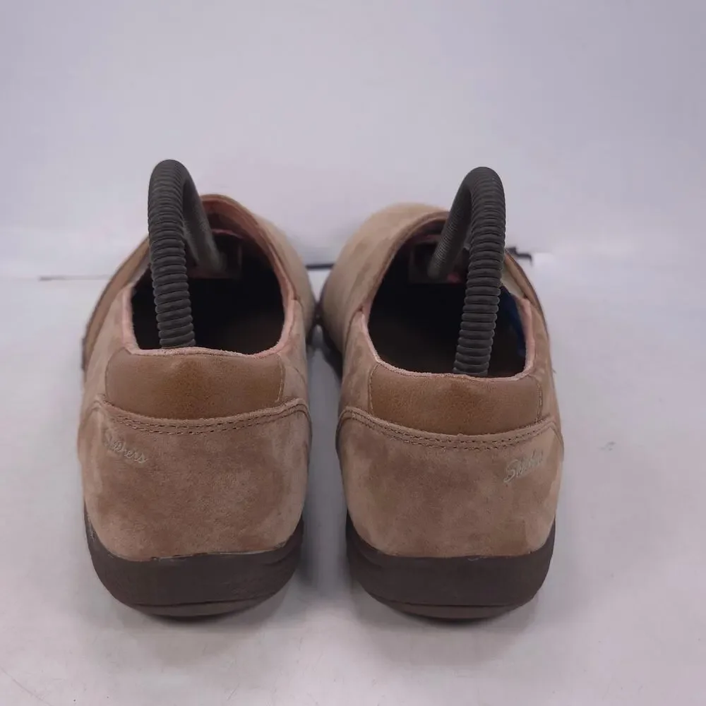 Skechers Relaxed Fit Slip On Walking Shoe Womens Size 7.5 100377 Beige
